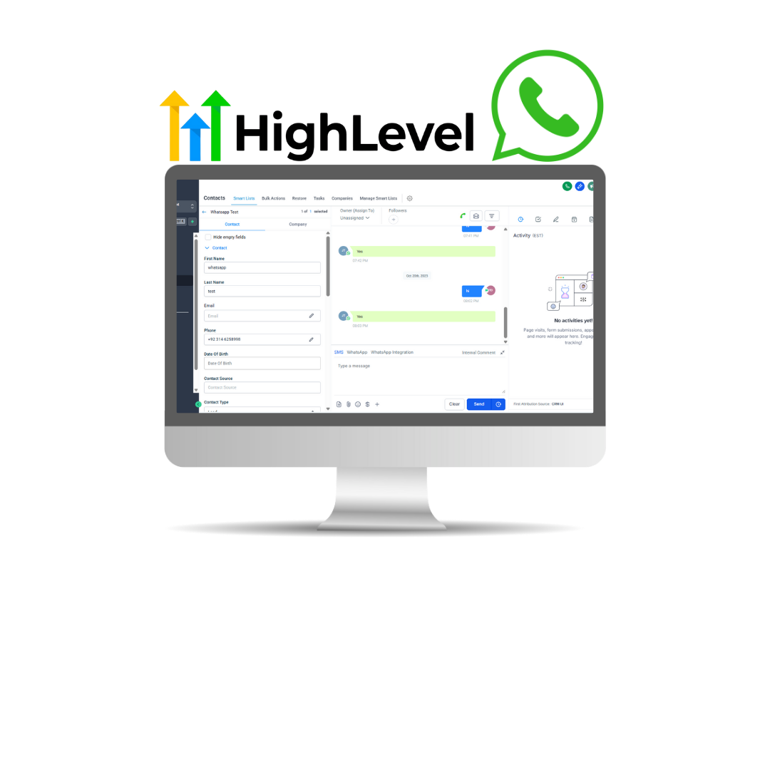 WhatsApp GHL Integration Dashboard